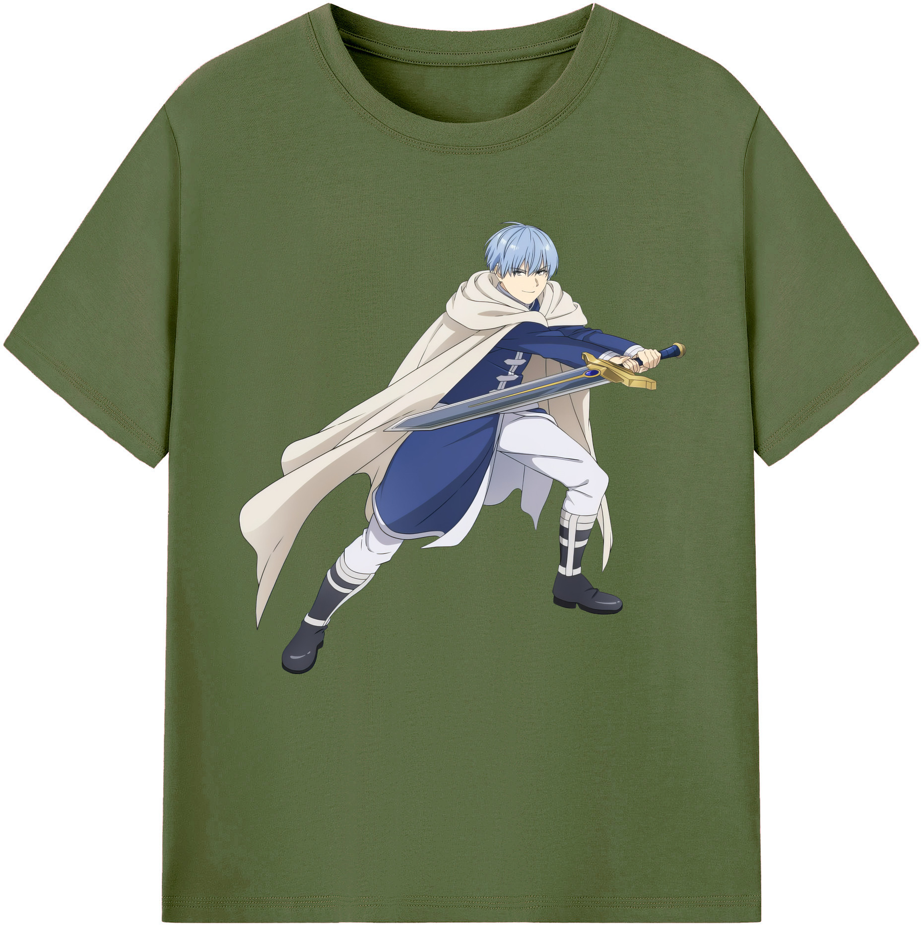 （画像用） 葬送のフリーレン Frieren 綿100％半袖Tシャツ（フロントプリント）